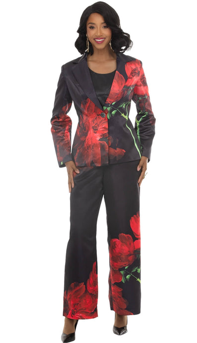 Donna Vinci Suit 12286-BK