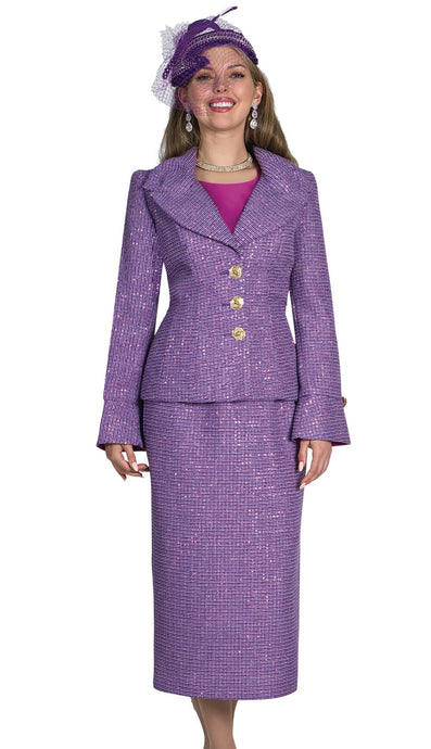 Lily And Taylor Suit 5185-PU