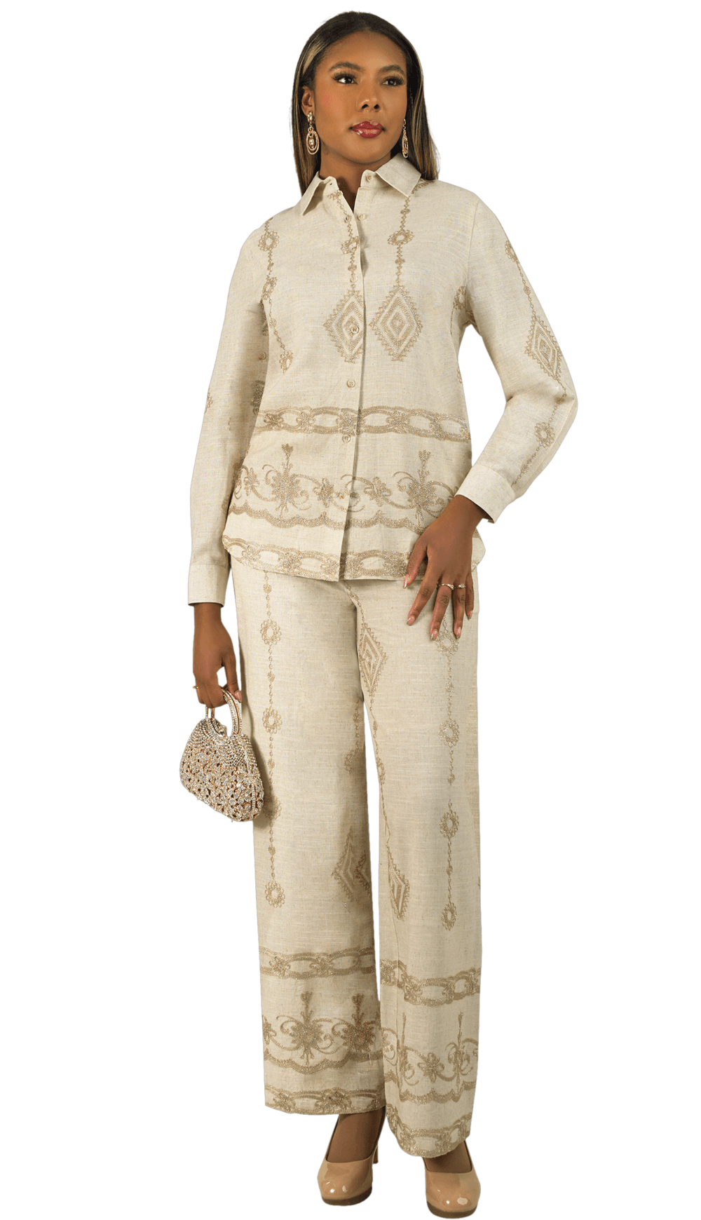 Lily and Taylor Pant Set 5046