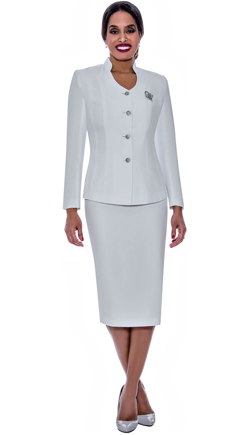 white usher dresses Ben Marc Usher Suit 78096 – LBJ FASHIONS